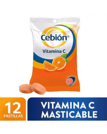 CEBION VITAMINA C MASTICABLE - Naranja comprimidos masticablesx12