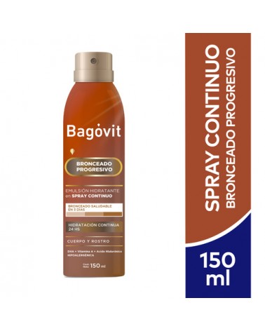 Bagovit A - Bronceado Progresivo Spray X 150 Ml