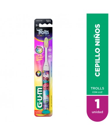 GUM - Trolls Cepillo Con Luz