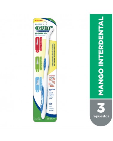 GUM - Proxabrush Mango Interdental Repuestos x 3 (314, 414 y 614)