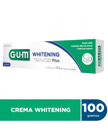 GUM - WHITENING PLUS CREMA DENTAL 100GR