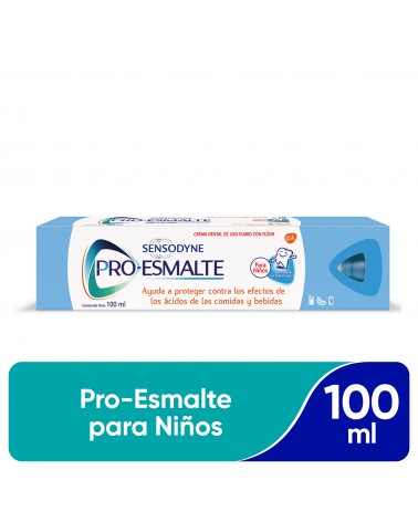 Sensodyne Pro-Esmalte Para Niños Pasta Dental De Uso Diario, Protección Contra La Erosión Ácida, 100 Ml