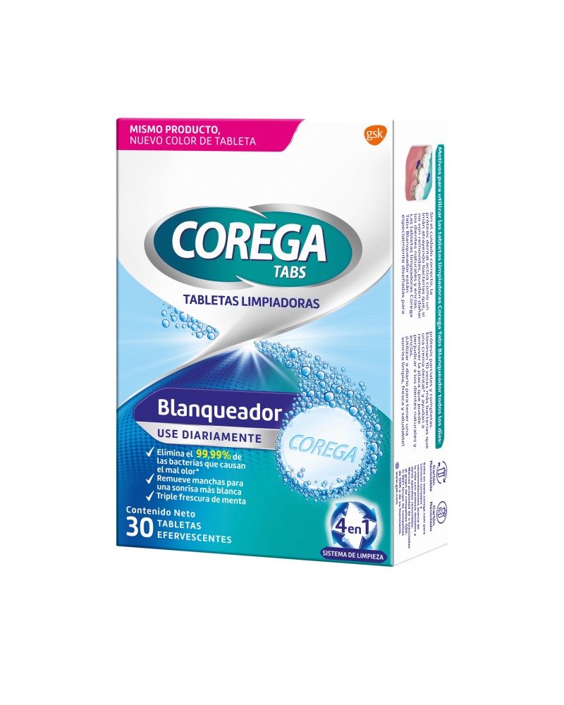 Limpiador De Prótesis Dentales Y Otros Aparatos Removibles, Corega Tabs ...