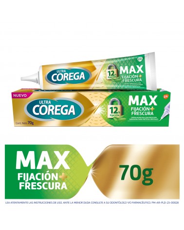 Adhesivo para Prótesis Dentales Ultra Corega Máxima Fijación y Frescura 70grs