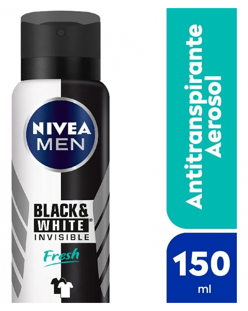 NIVEA - SPRAY INVISIBLE BLACK & WHITE FRESH MEN x 150 ML