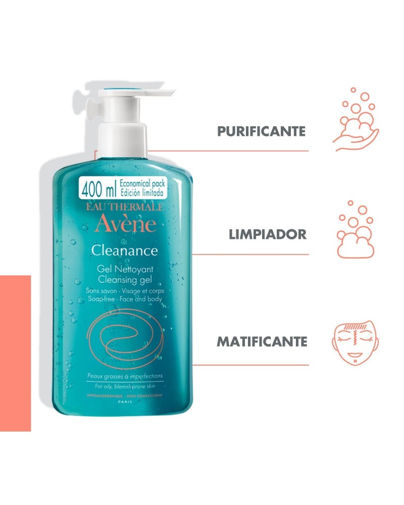 AVENE - CLEANANCE GEL LIMPIADOR X 400ML