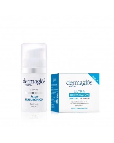 Kit Facial Dermaglós Serum + Crema Gel Ultra Hidratación