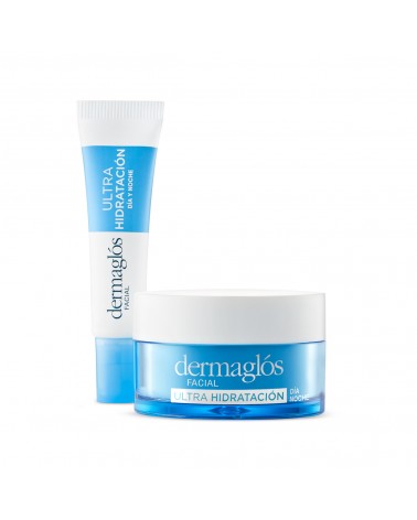 Kit Facial Dermaglós Ultra Hidratante Crema Contorno Ojos