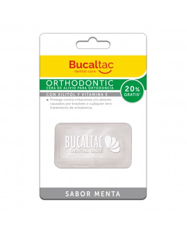 BucalTac - Cera Orthodontic sabor Menta X 6 unidades