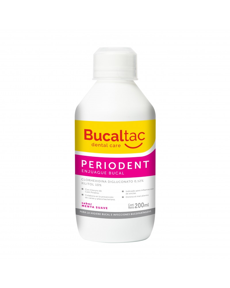 Bucaltac - Periodent Menta Suave Enjuague Bucal x 200ml