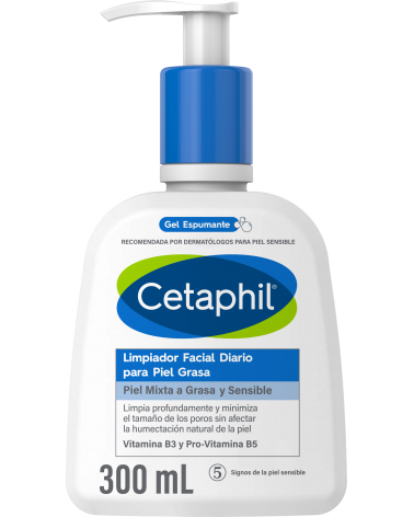 CETAPHIL - Limpieza Facial Piel Grasa x 300 ml