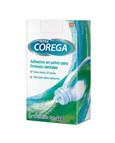 Adhesivo Para Prótesis Dentales Ultra Corega Polvo 22Gr Corega - 2