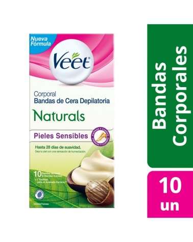 Veet - Bandas Depilatorias Corporales Naturals 10U Veet - 1