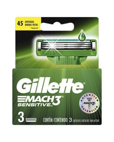 Cartuchos Para Afeitar Gillette Mach3 Sensitive 3 Unidades Gillette - 2