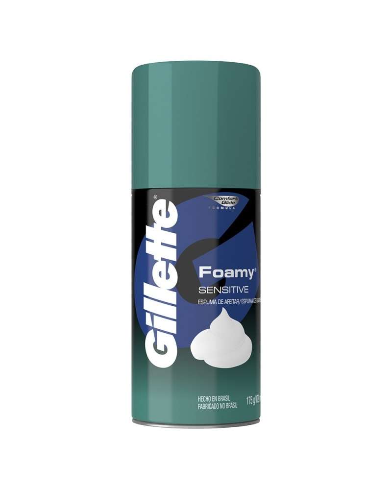 Espuma Para Afeitar Gillette Foamy Sensitive 175 G Gillette - 1