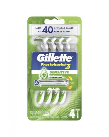 Máquinas Para Afeitar Gillette Prestobarba3 Sensitive 4 Unidades Gillette - 2