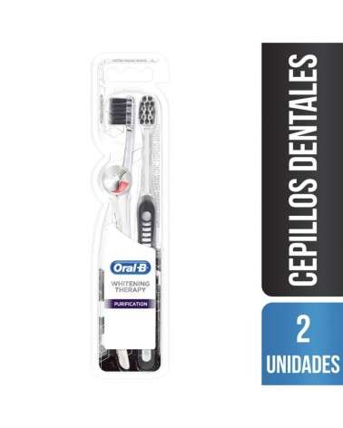 Cepillos Dentales Oral-B Whitening Therapy Purification Suave 2 Unidades Oral-B - 1