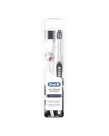 Cepillos Dentales Oral-B Whitening Therapy Purification Suave 2 Unidades Oral-B - 2