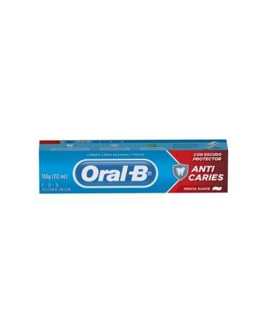 Pasta Dental Oral-B 123 Anticaries Menta Suave Con Flúor 150 G Oral-B - 2