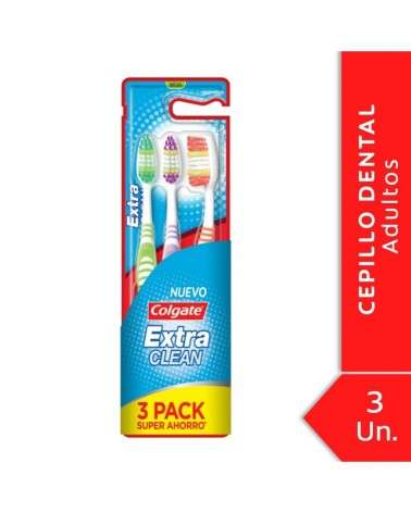 Cepillo Dental Colgate - Extra Clean Medio 3Unid Colgate - 1