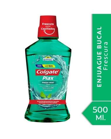 Colgate - Enjuague Bucal Plax Fresh Mint 500Ml Promo Lleve 500Ml Pague 350Ml Colgate - 1