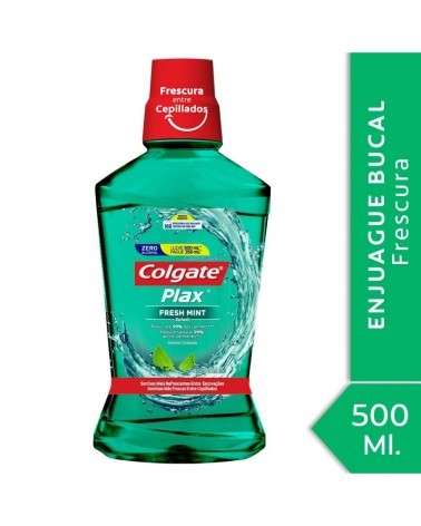 Colgate - Enjuague Bucal Plax Fresh Mint 500Ml Promo Lleve 500Ml Pague 350Ml Colgate - 1