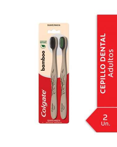 Colgate - Cepillo Dental - Bamboo Charcoal 2 Unidades Colgate - 1