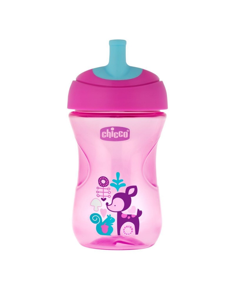 Chicco - Vasos Advanced Nena +12M (2En1 Antigoteo O Flujo Libre) 266Ml Chicco - 2